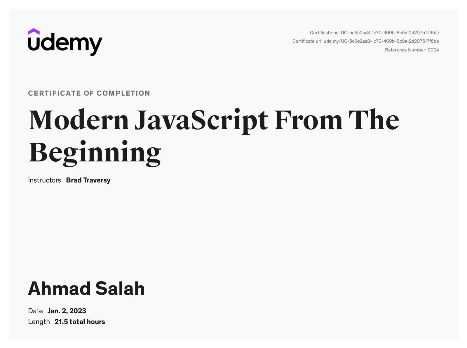 Modern Javascript Course