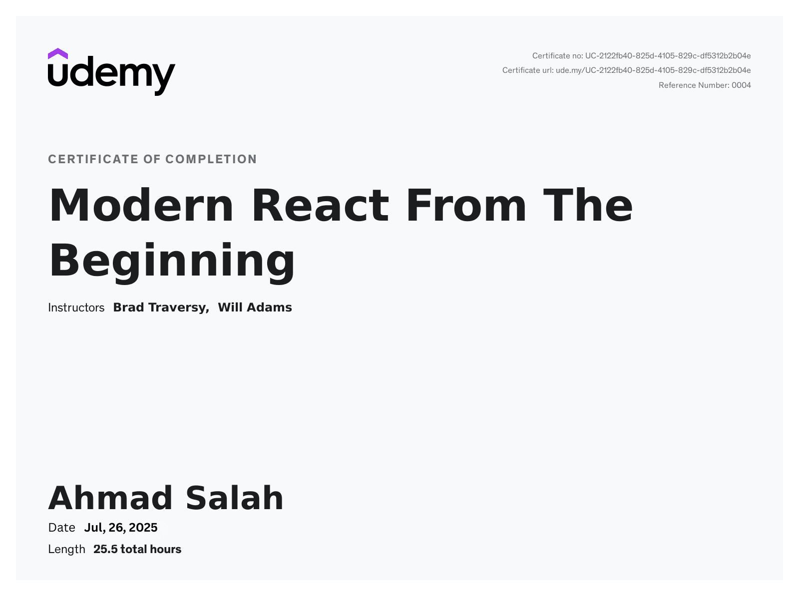 Modern React From The Beginning (Udemy)