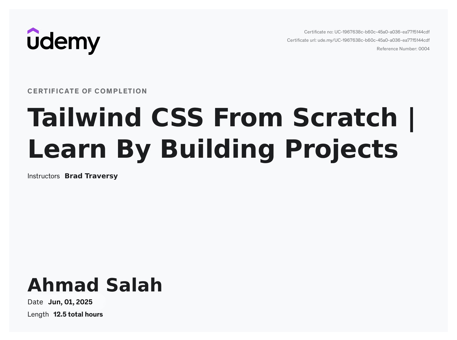 Tailwind CSS From Scratch | Learn By Building Projects (Udemy)